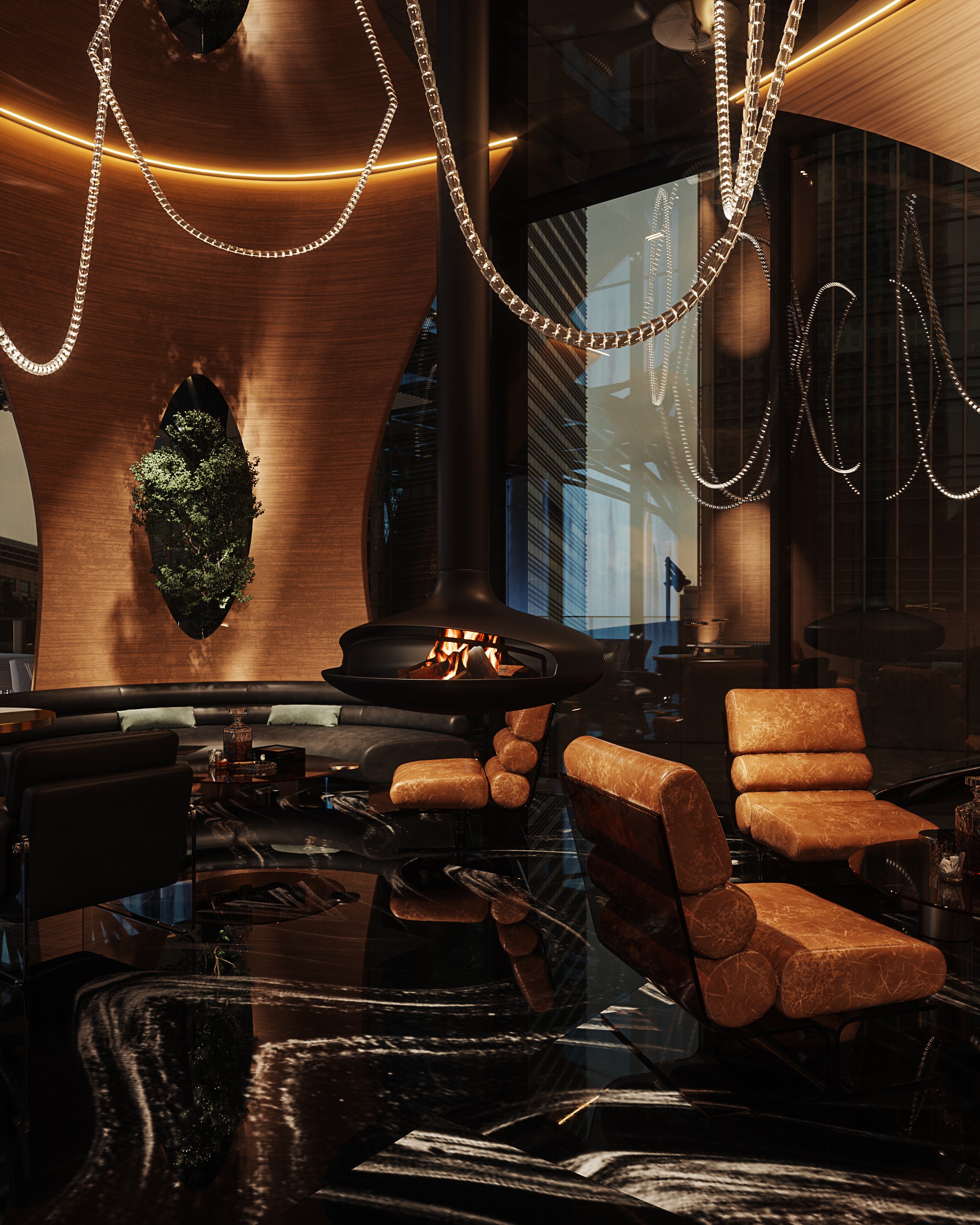 科技与时尚融合的室内设计典范——鸿烨表现-12