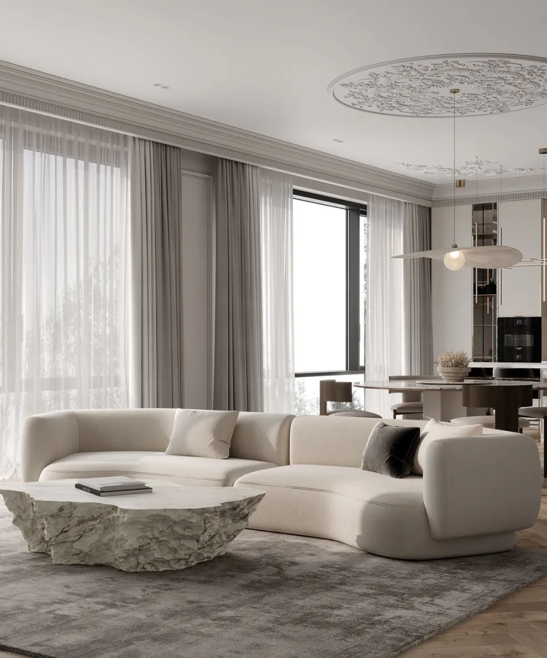 现代轻奢别墅丨Ruslanovna-24