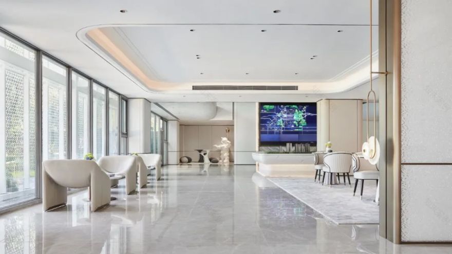 壹亮马营销中心 | 现代艺术与水韵之境-43