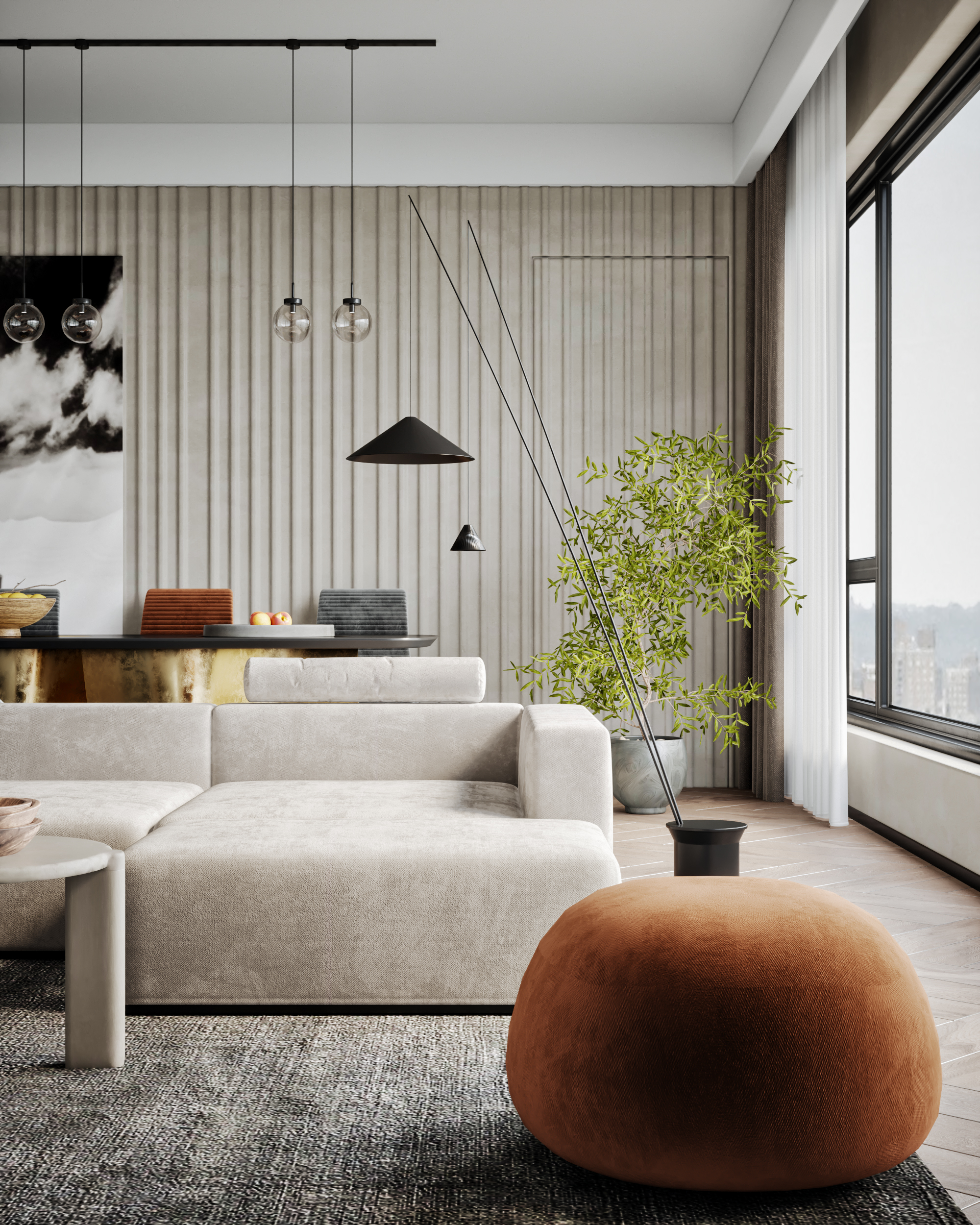 现代合启公馆 | 3ds Max 2019 与 Adobe Photoshop CC 2019 的室内设计魅力-8