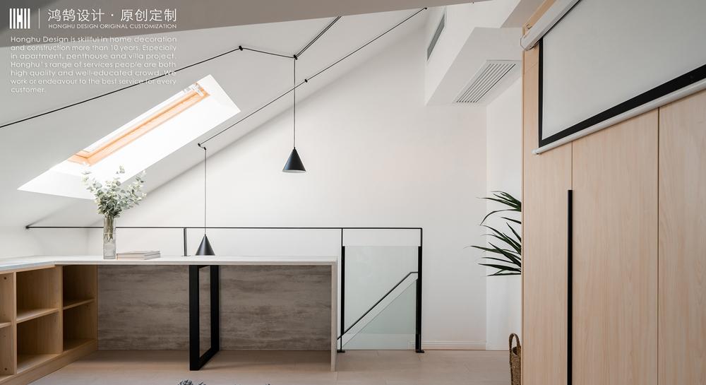 折叠楼梯变直线，小阁楼变时尚现代居-14