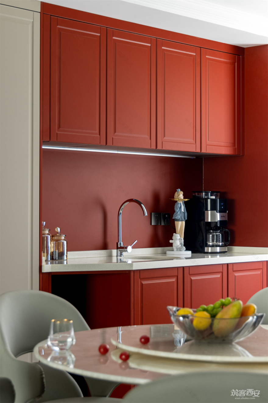 铜川荣耀壹品 · 撞色美式大平层设计丨中国铜川丨力创设计工作室-30