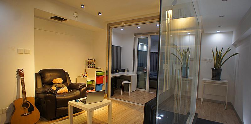 北欧简约风小户型设计 | 原木色与白色文化石的完美搭配-19