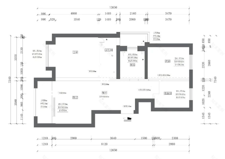 复古美式风室内设计丨居然装饰北四二部-7