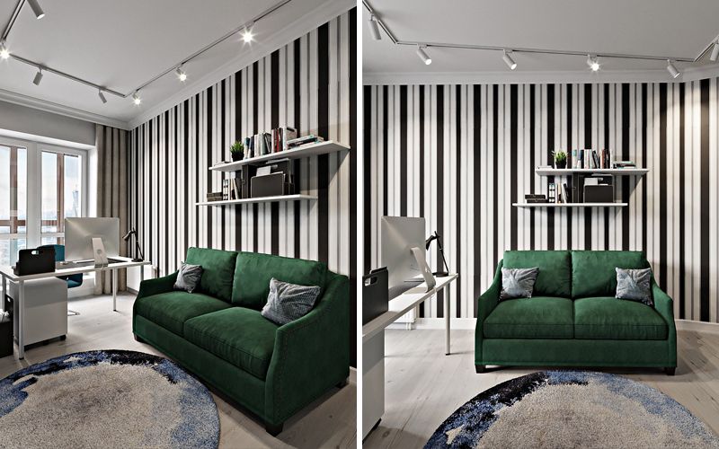 90平米公寓的折衷主义风格室内设计丨俄罗斯圣彼得堡丨«Студия Маши Марченко»-14