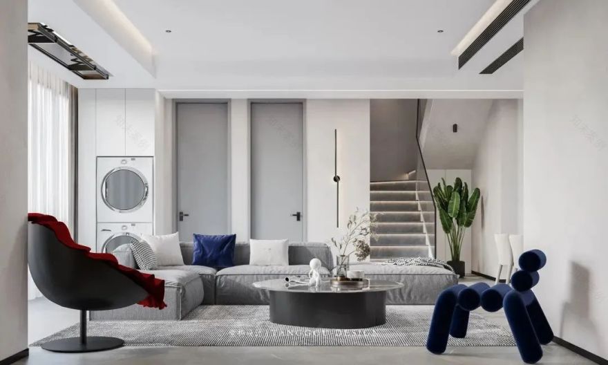 奶油色调私宅丨中国武汉丨堂构设计-86