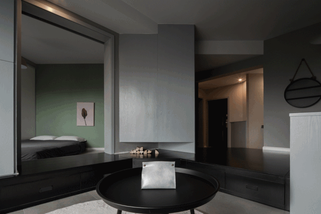 高级灰撞色搭配室内设计-45