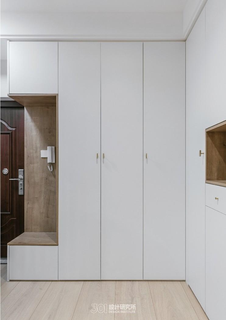 78 平米北欧风小家,绿色背景墙打造轻奢空间-8