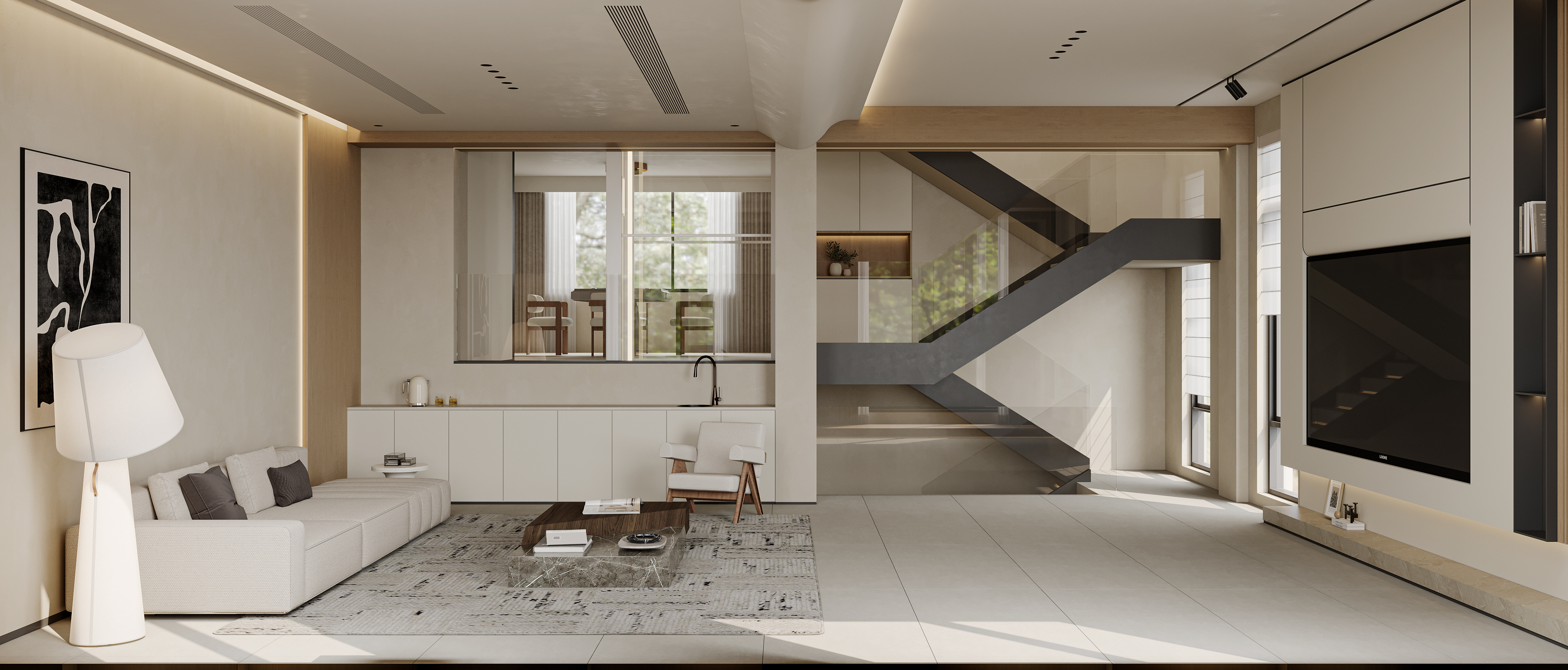 挑空别墅丨晫易视觉-56