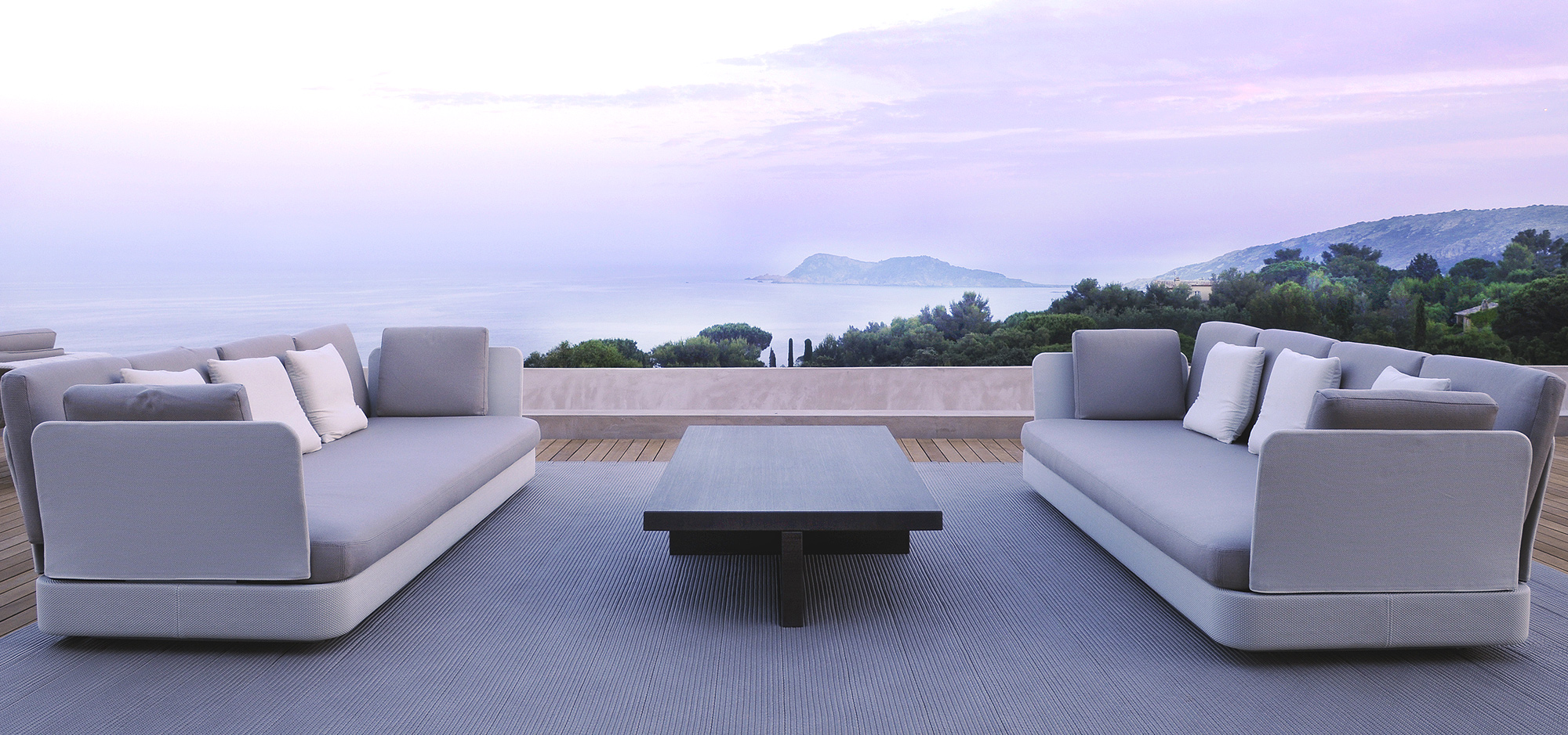 Cove, modular sofa and pouf - Paola Lenti - Outdoor-25