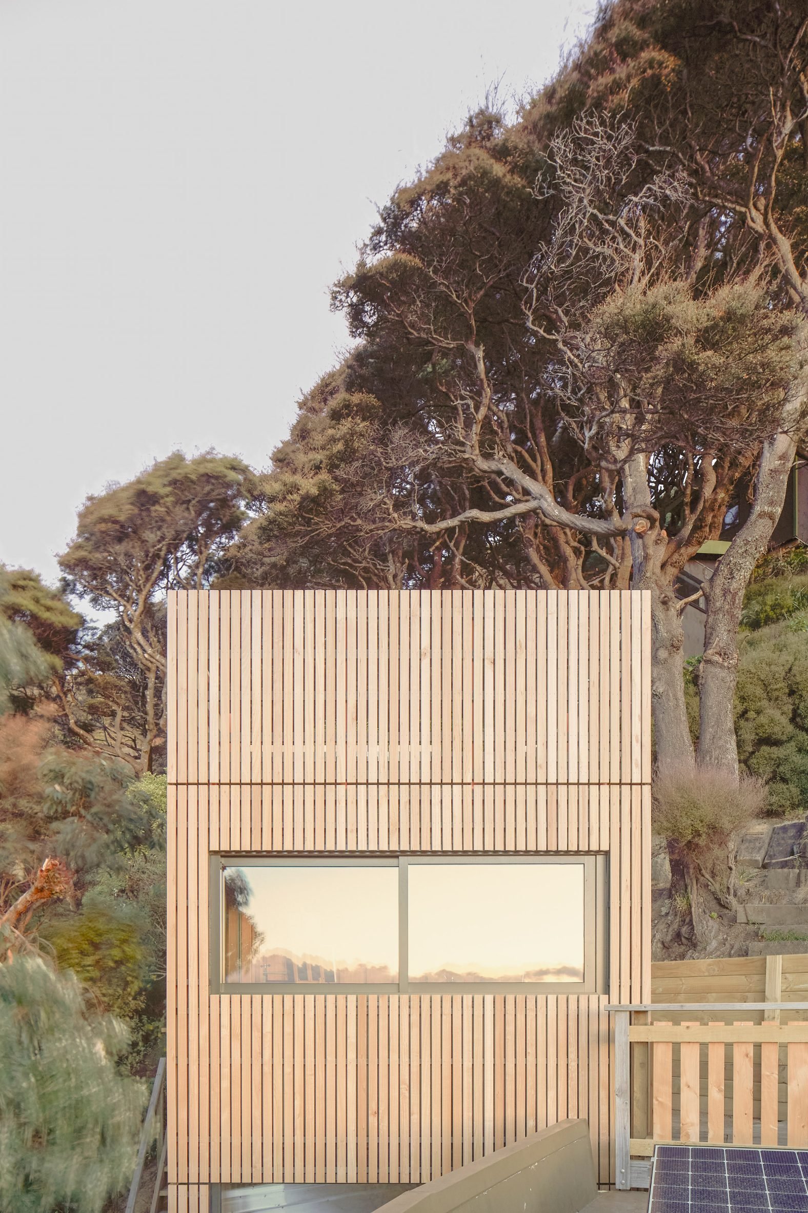 Towering house extension in New Zealand mimics "childhood treehouse"-11