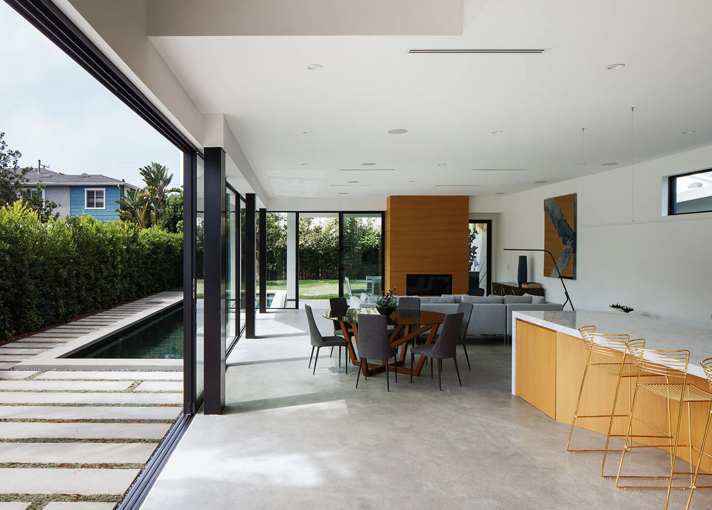 洛杉矶威尼斯海滩住宅,展现精致室内景观-8