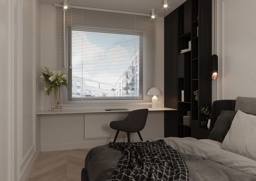 black and white 室内布置丨波兰华沙丨Katarzyna Piotrowska-57