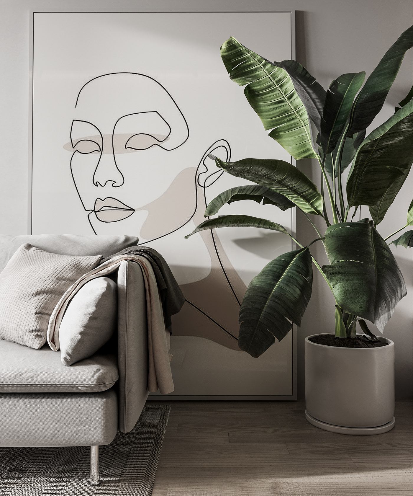 简洁而优雅的现代公寓-1