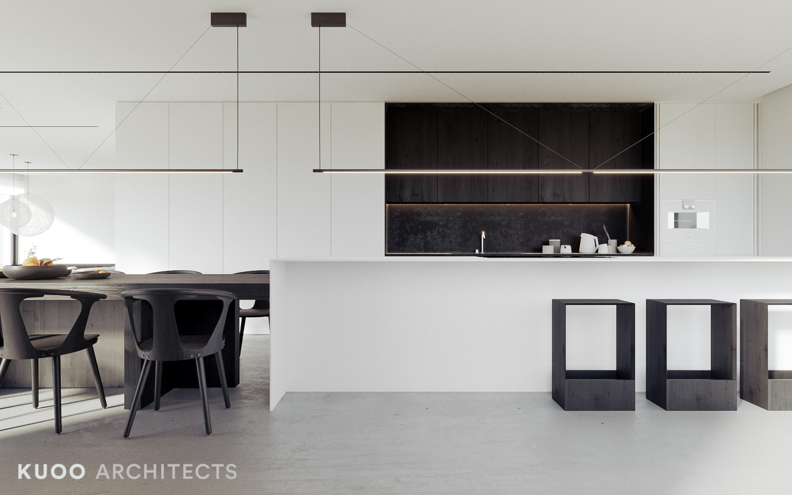 “纯粹的极简” 比利时 220m² 亲子宅 | KUOO ARCHITECTS-9