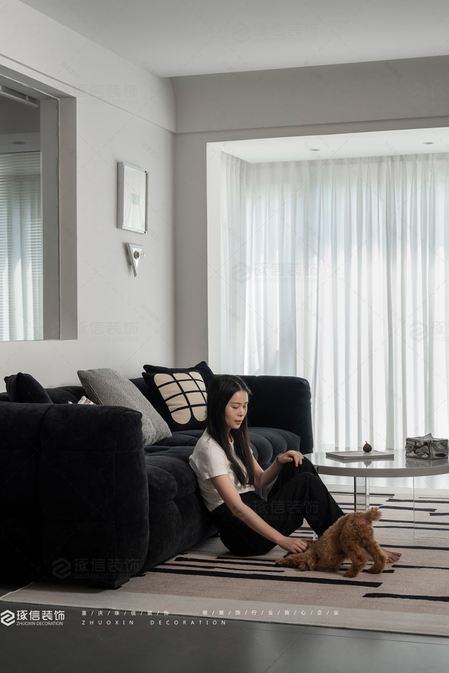 包豪斯混搭酷现代空间丨琢信装饰-9