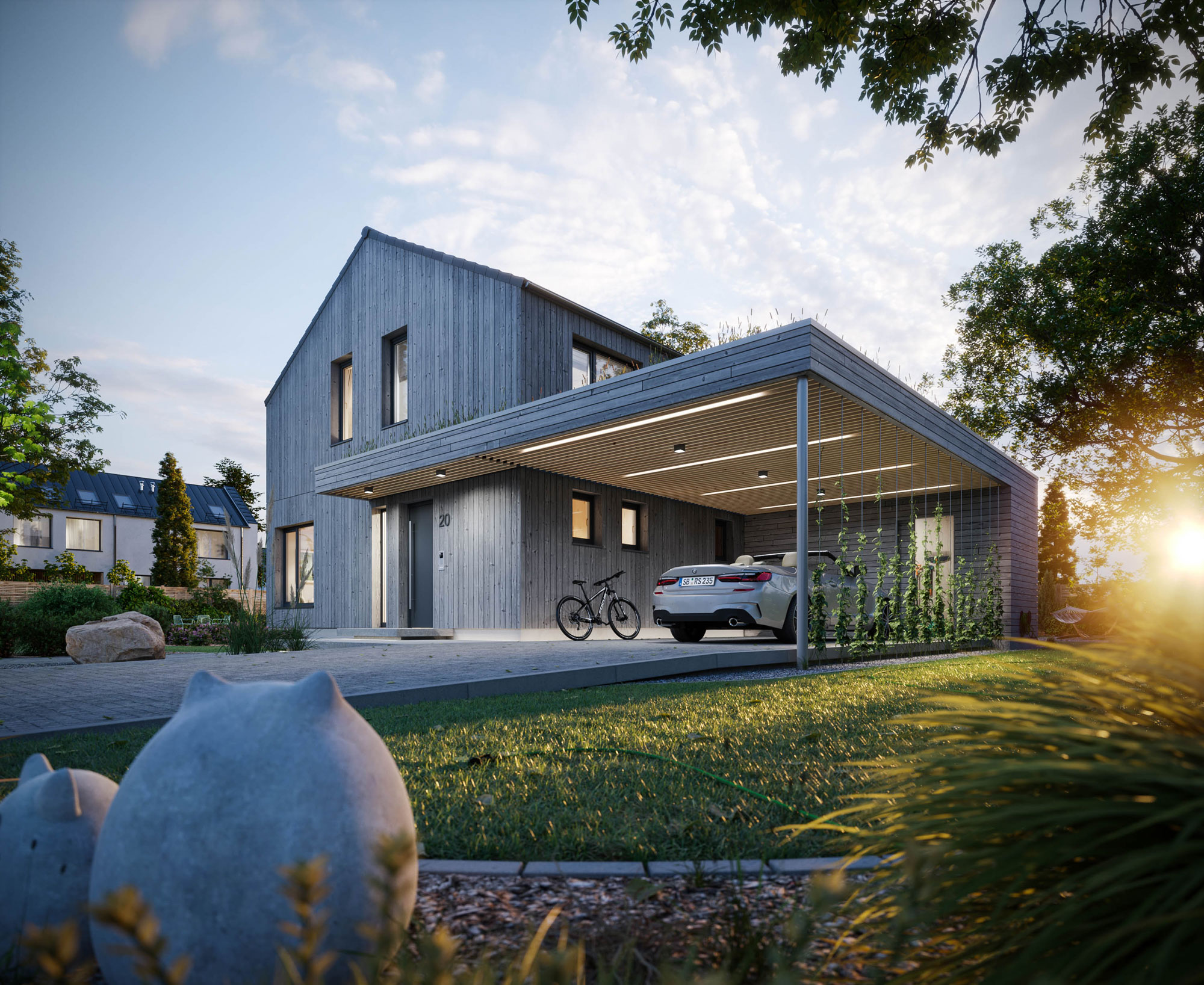 Holzhaus Basic - Helldoor Visual Studio-12