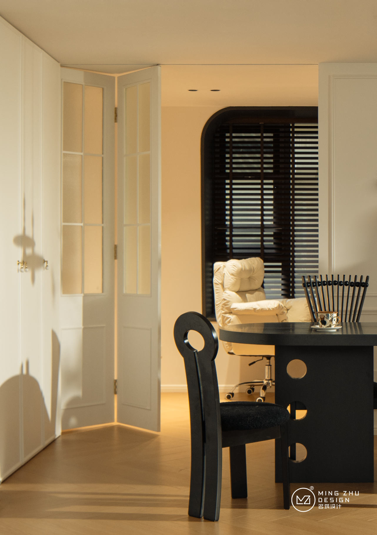 130㎡慵懒轻法式浪漫家丨中国自贡丨名筑设计-33