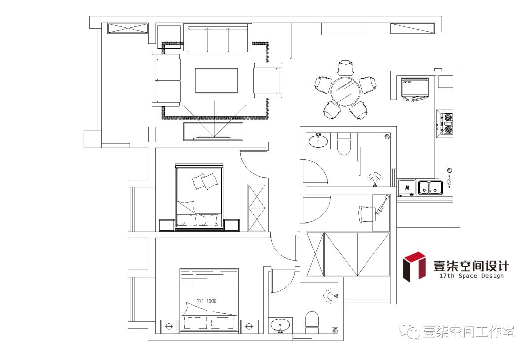 新中式韵律 | 中庸新天地 113 平简约空间-9