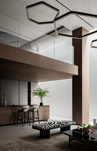 宁波420㎡豪宅，95后小夫妻的简奢品位！-15