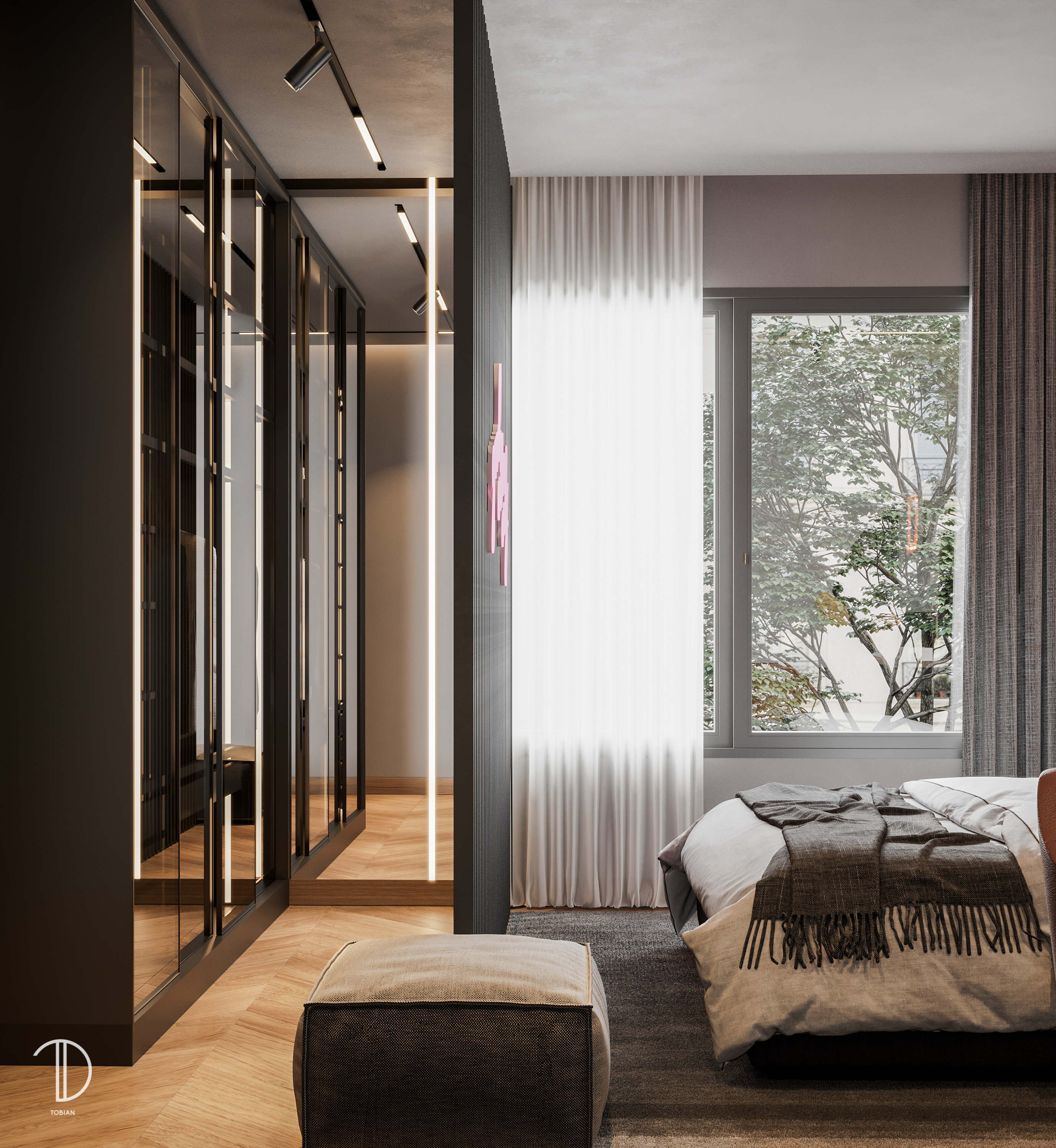 Sleek Modern Bedroom-4