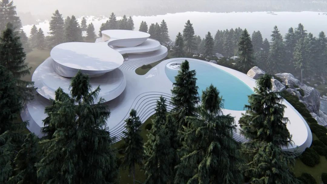 未来主义建筑的奢华幻想丨Roman Vlasov-7