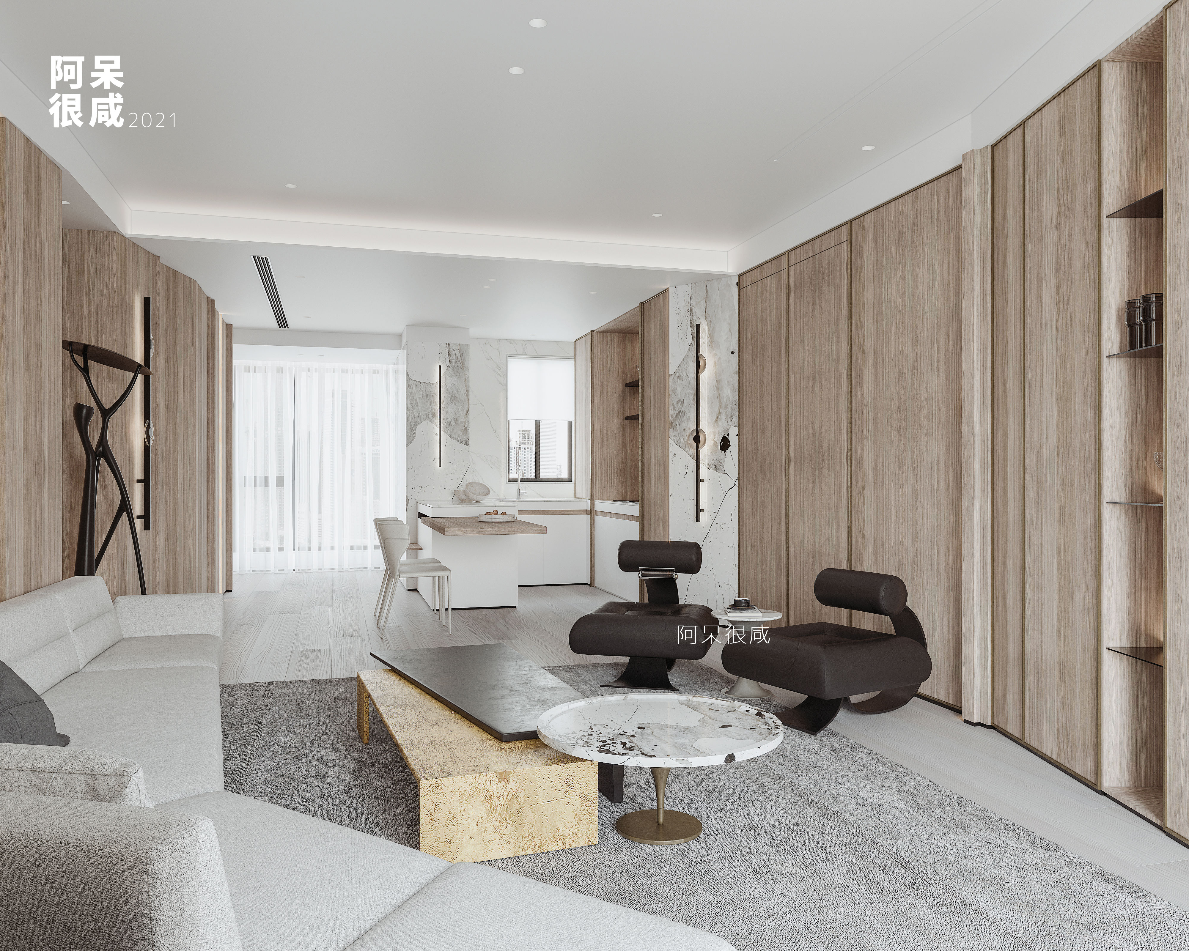 现代·平层 · 探索极简主义的设计魅力-7