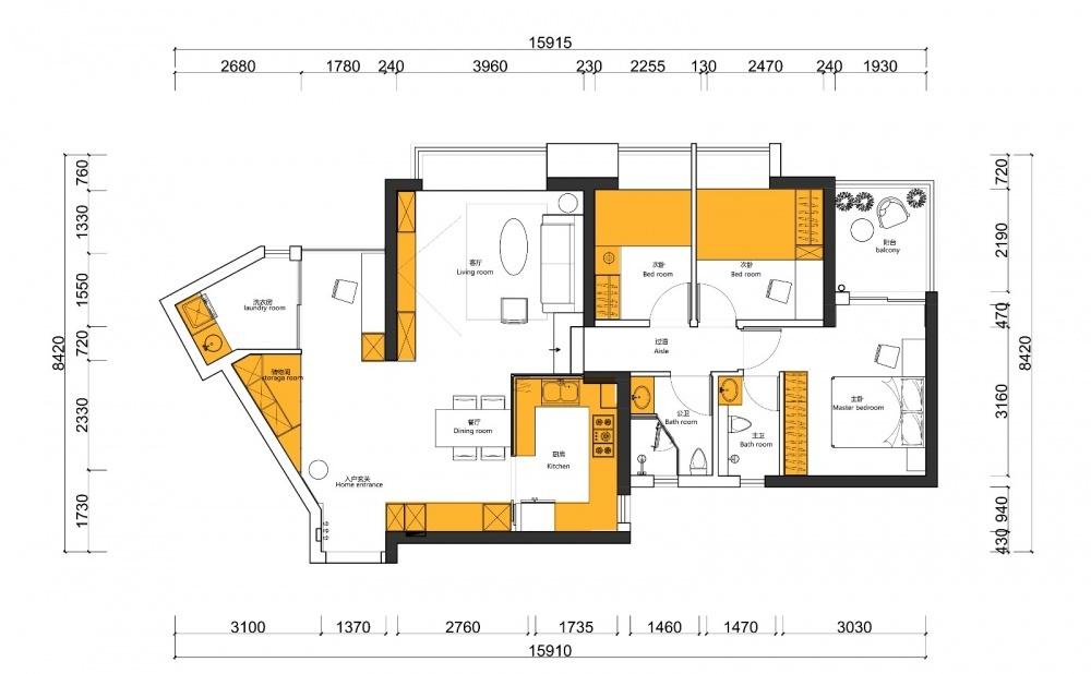 北欧轻工业风的家 | 小空间变大空间的魔法设计-2