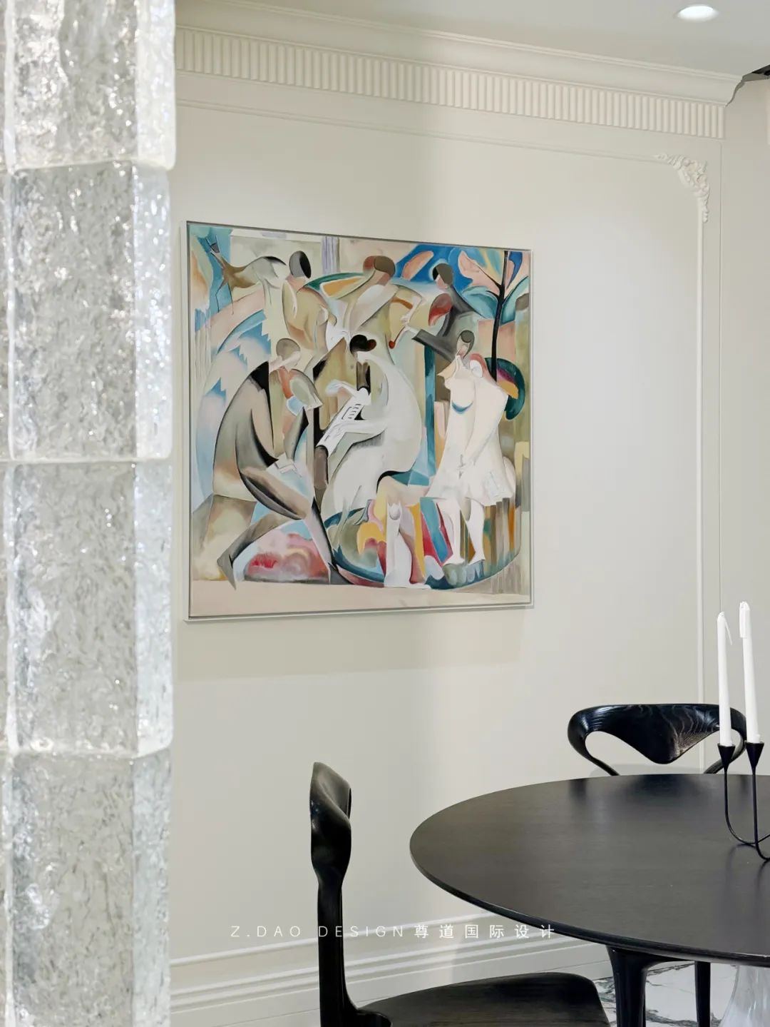 合肥『国贸天成』360㎡奶油法式风叠墅丨尊道国际设计-40