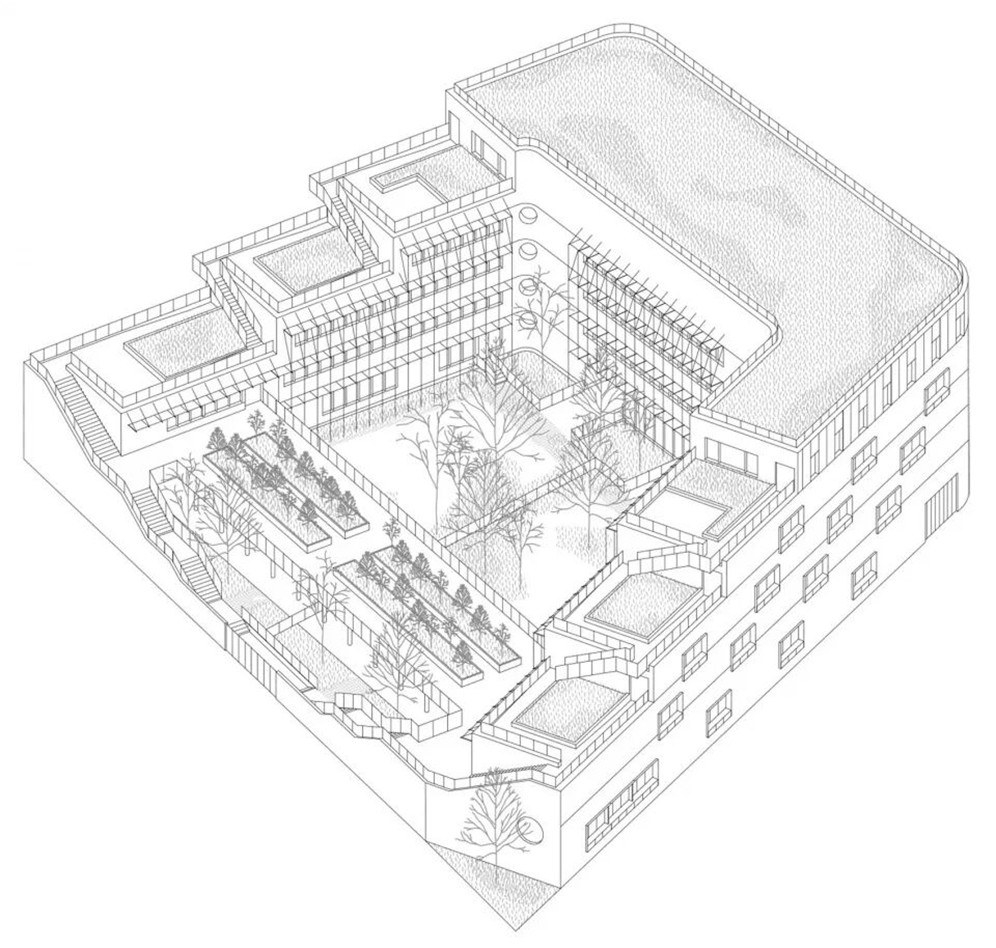 多米尼克·弗洛学校综合体丨法国-33