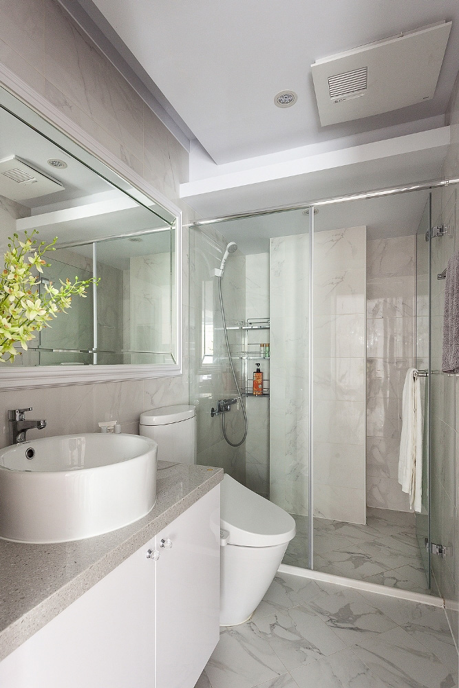 丰越设计打造现代原木金属风格样板间-31