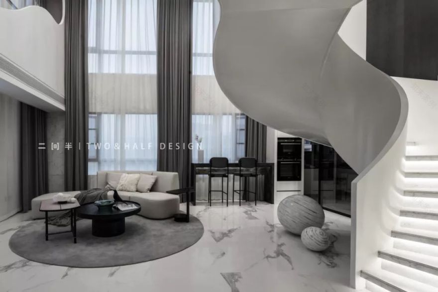 灰色调空间中的光影探索-4