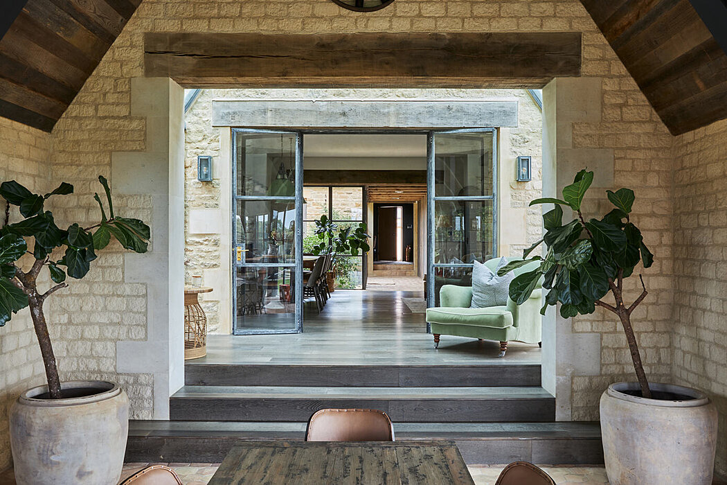 科茨沃尔德农舍丨英国牛津丨Stephen Fletcher Architects-15