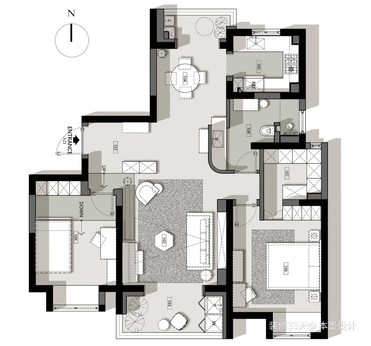 117 平中古侘寂质感三口之家丨中国上海-4