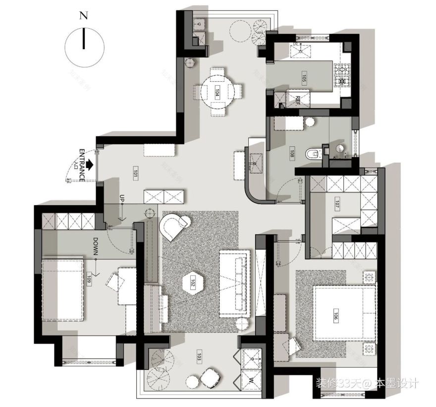 117 平中古侘寂质感三口之家丨中国上海-4