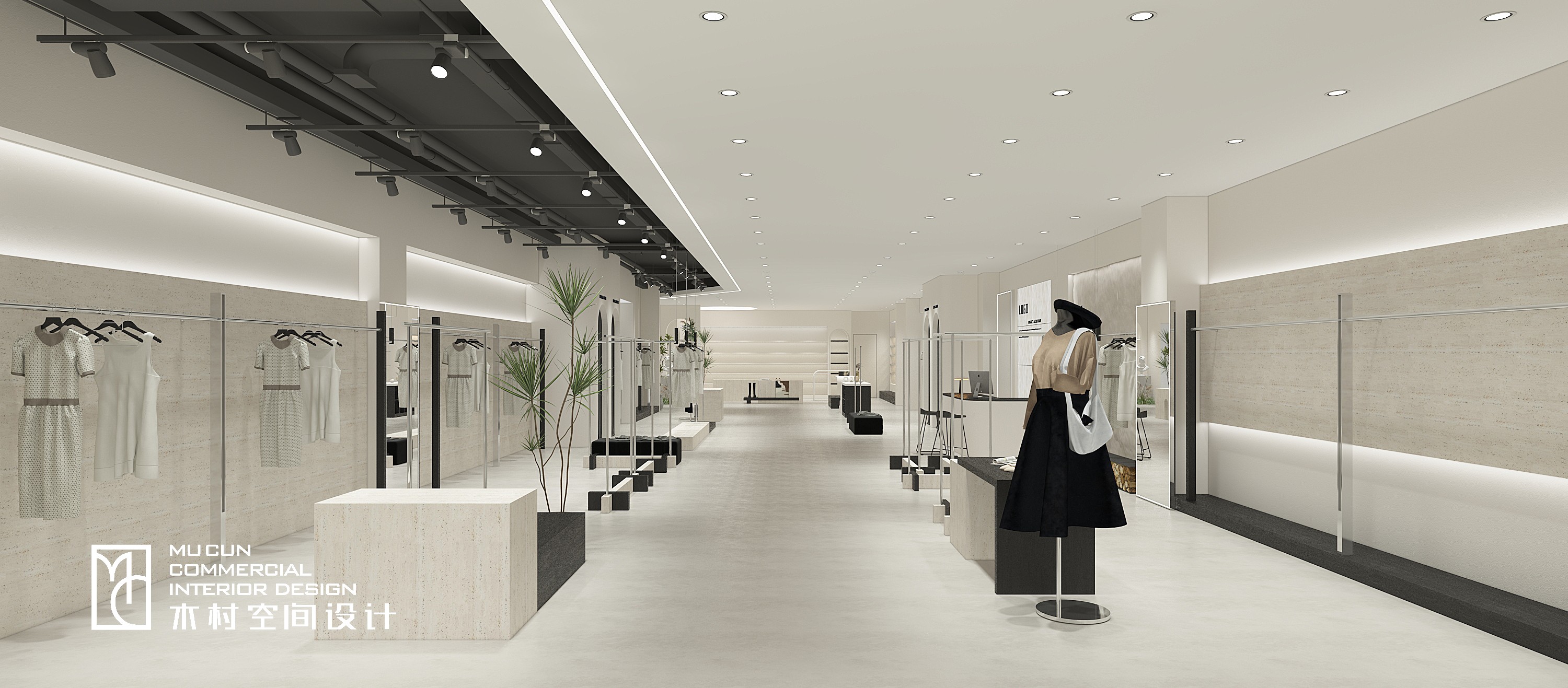 现代简约服装店设计丨中国苏州丨木村空间美学（江苏木村建筑装饰设计有限公司）-8