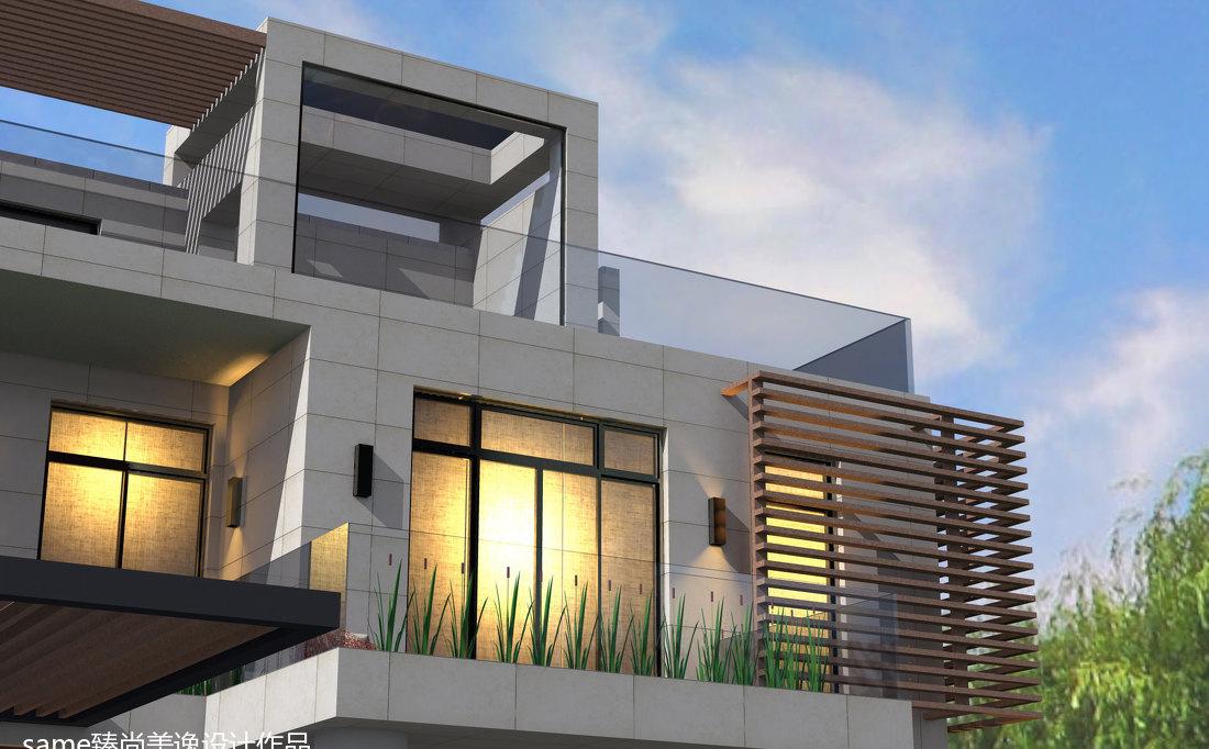 现代风格别墅外观及内装设计-2