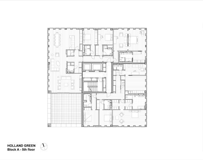 Holland Green街区丨英国伦敦丨Allies & Morrison,OMA,West 8-77