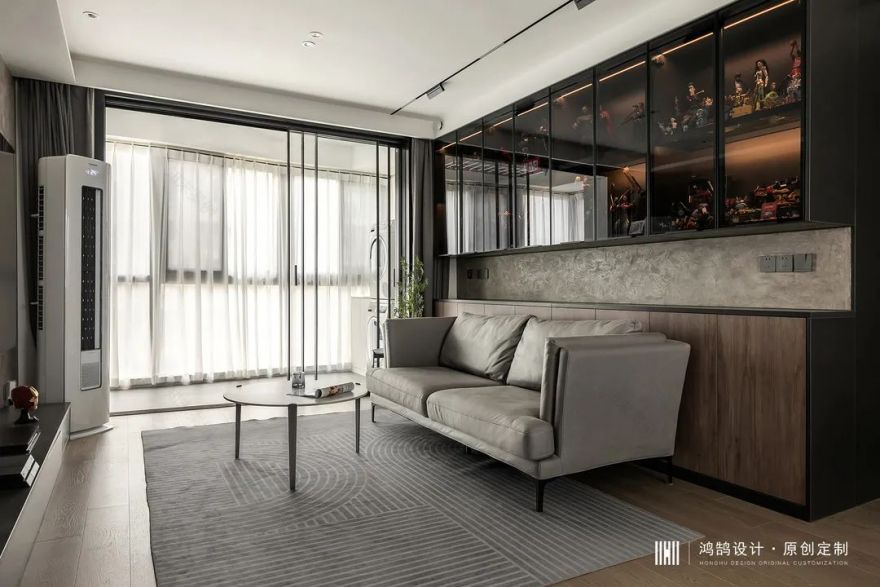 97㎡现代风,潮玩手办与书香之气融合出一个有爱的家-26