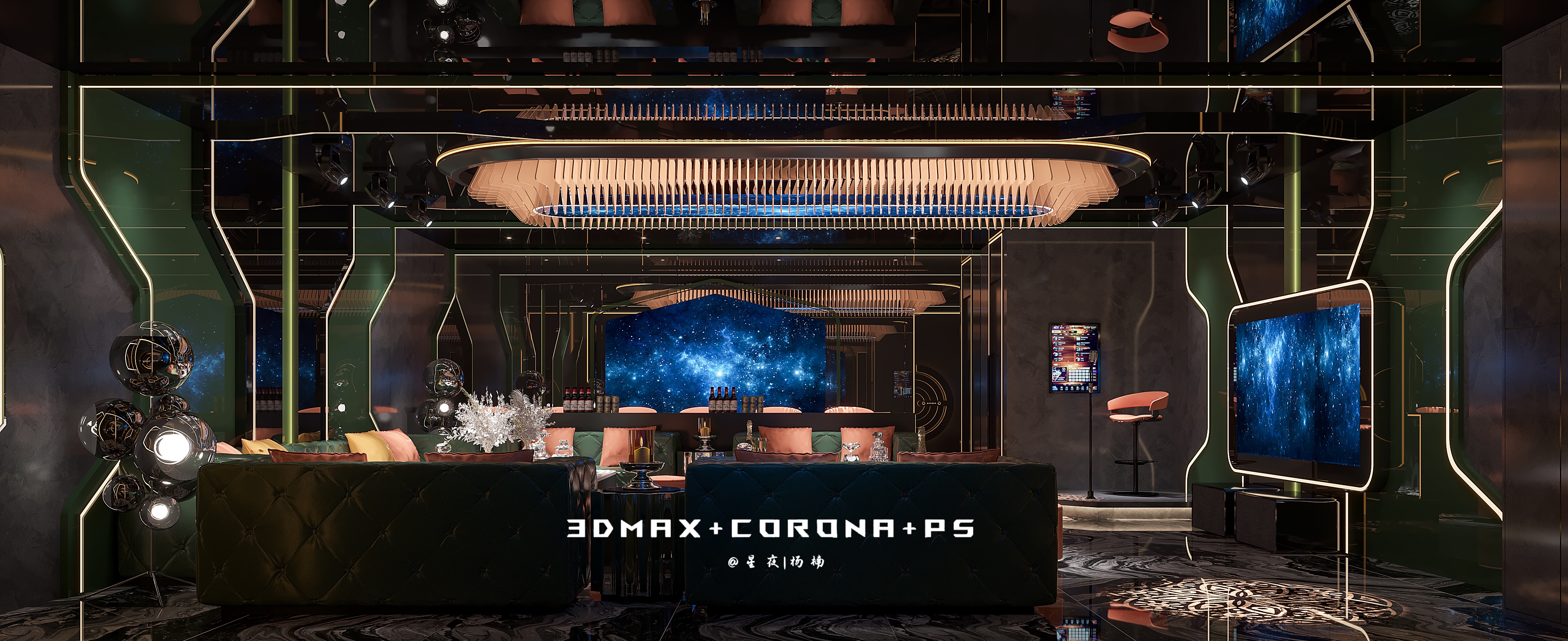 潮流碰撞 以独特的方式打破禁锢，KTV娱乐空间设计-3