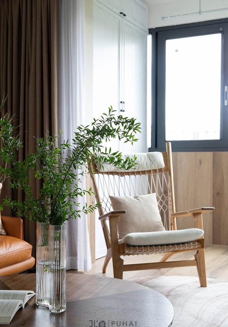 89㎡现代简约三居室，点亮生活的活力橙色沙发-8