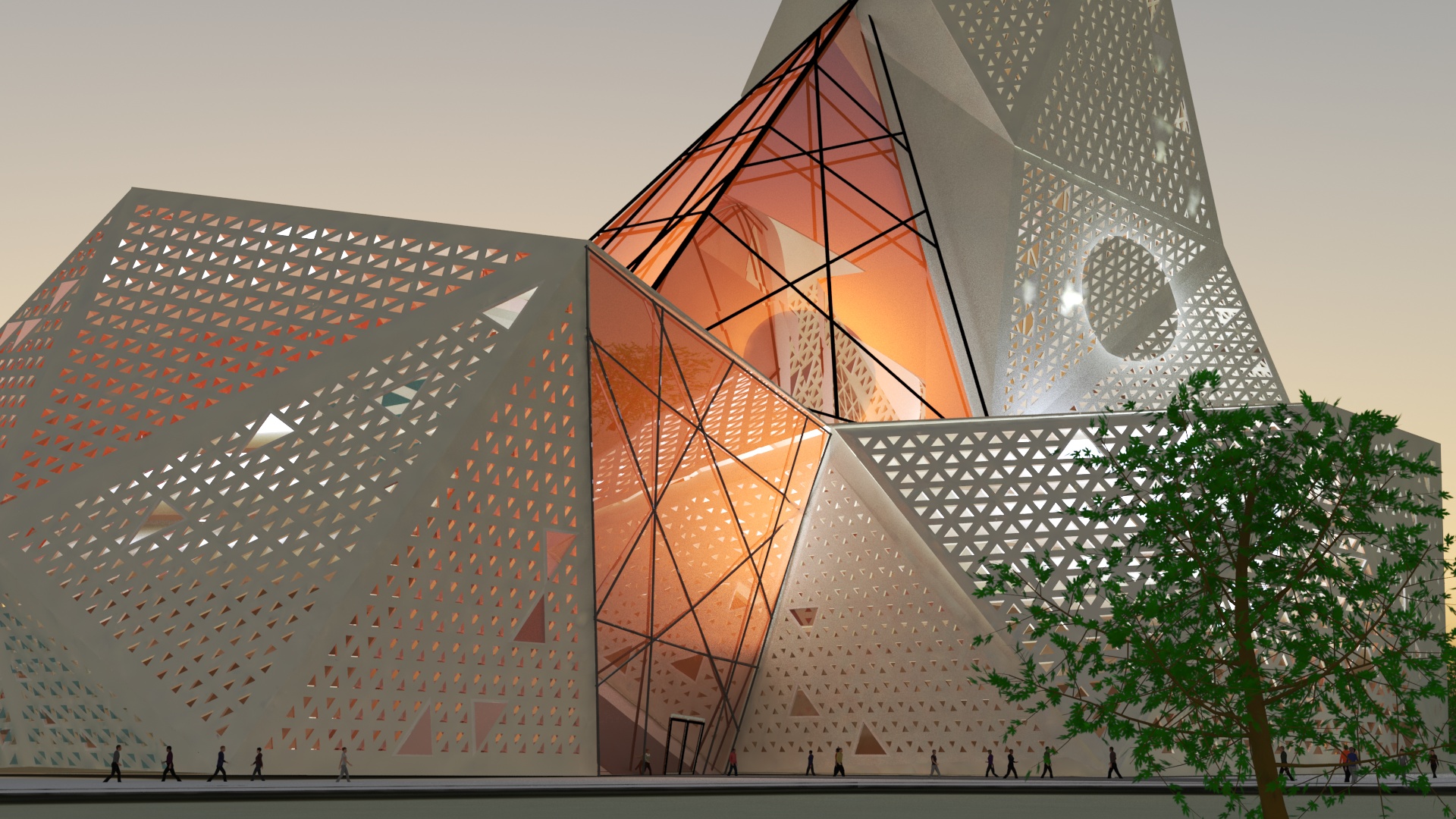 Golden ray - Cultural entertainment smart building-0