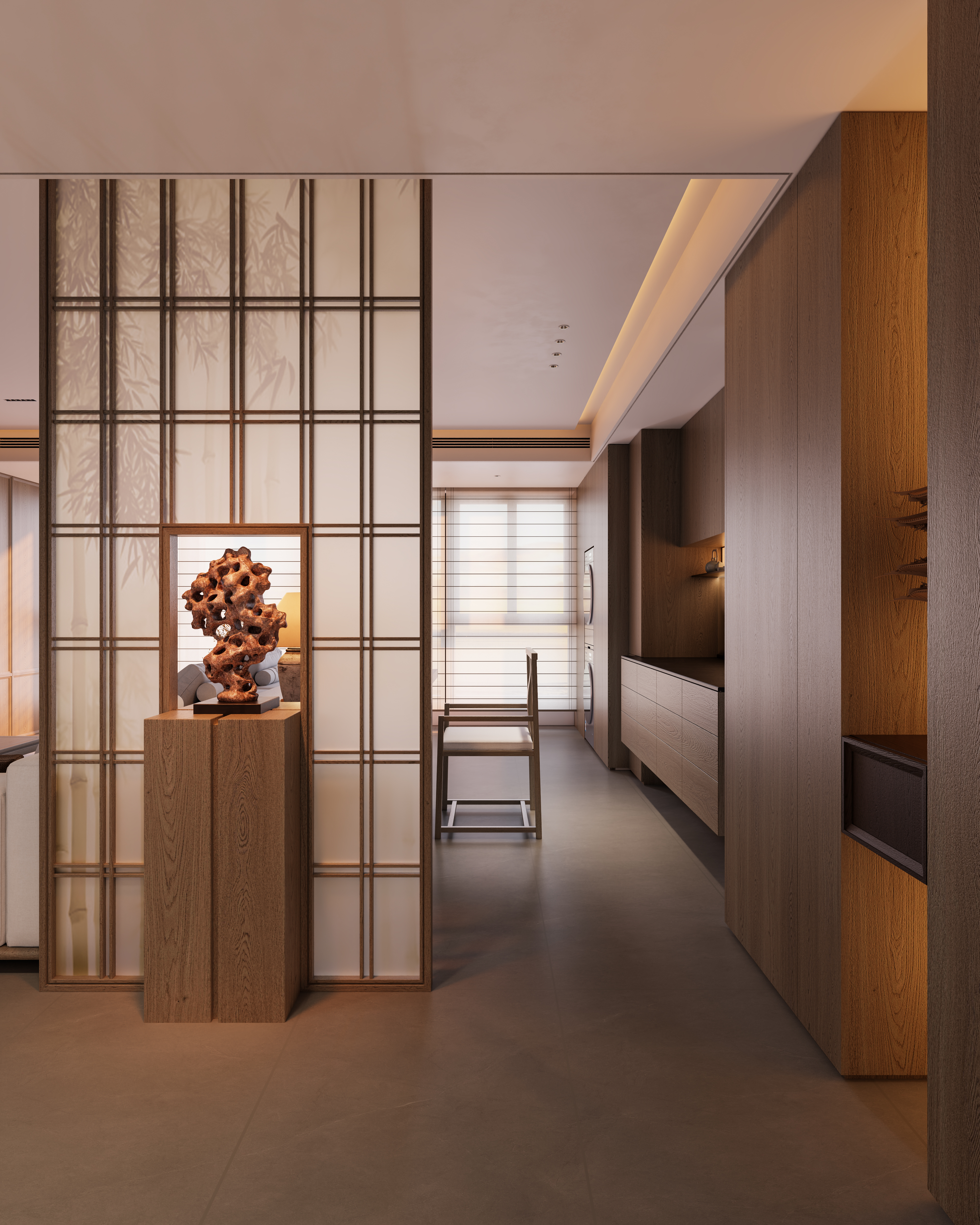 极简空间中融入宋式美学元素，打造温馨、自然、和谐-0