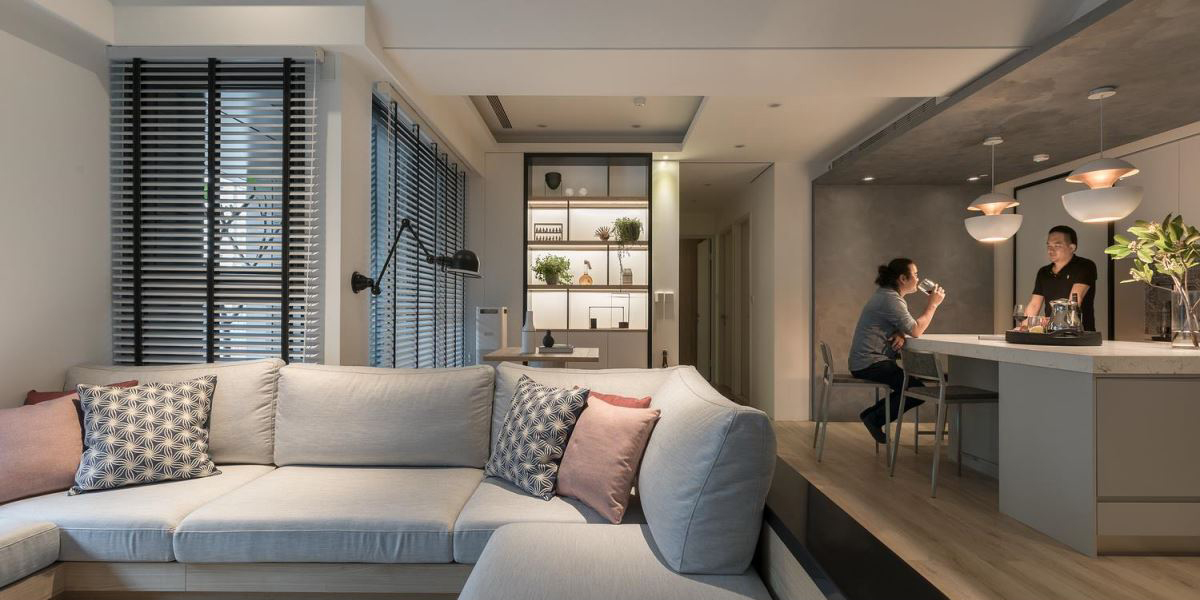 现代风格 115㎡新婚宅,格局调整与多元媒材的巧妙融合-10