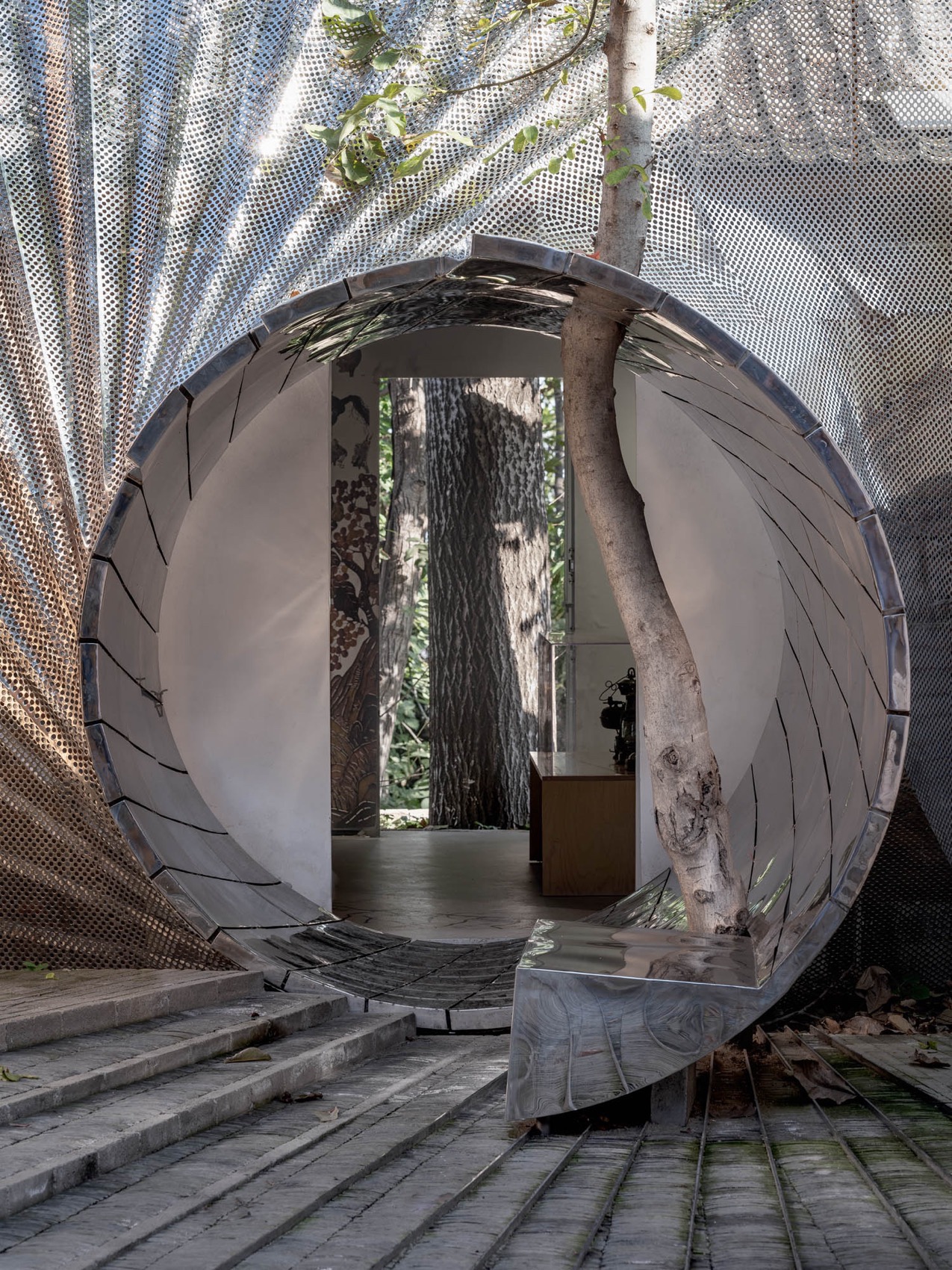 流光展厅 – 关中忙罢艺术节内院改造丨中国西安丨戴璞建筑-44