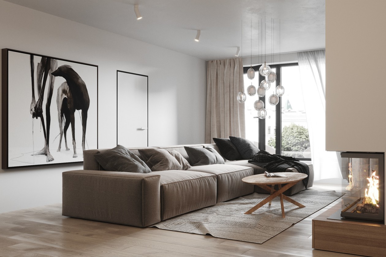 白色系现代极简风公寓-11