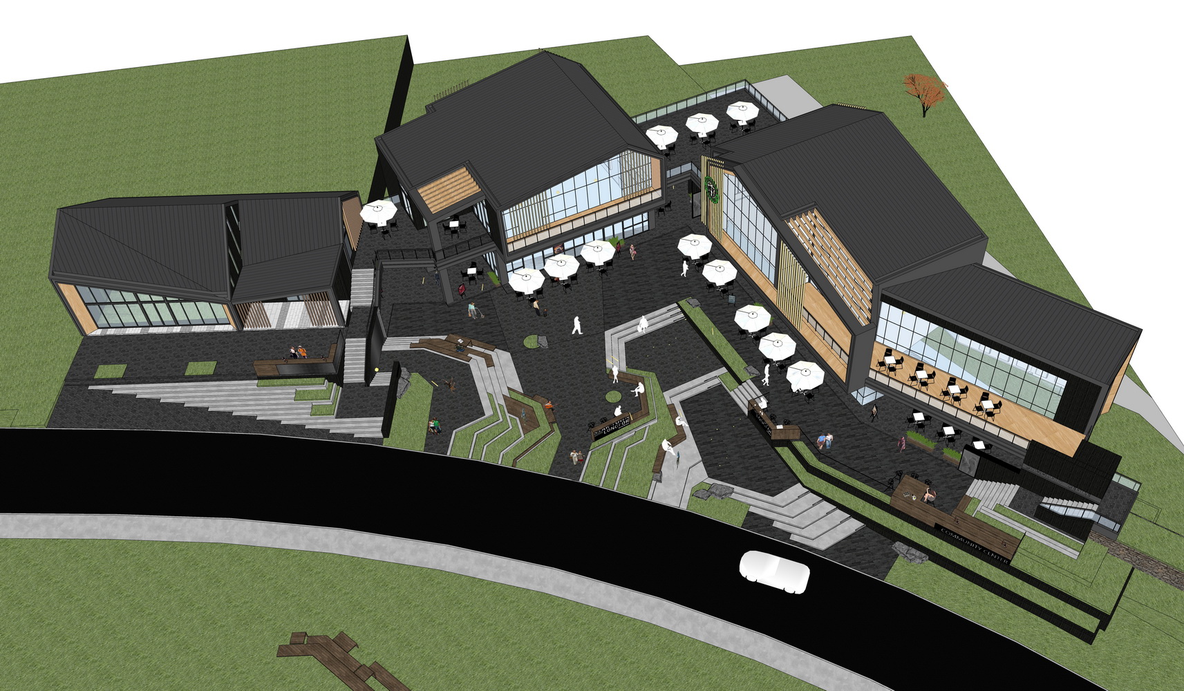 龙湖抚仙湖星空小镇SU模型-5