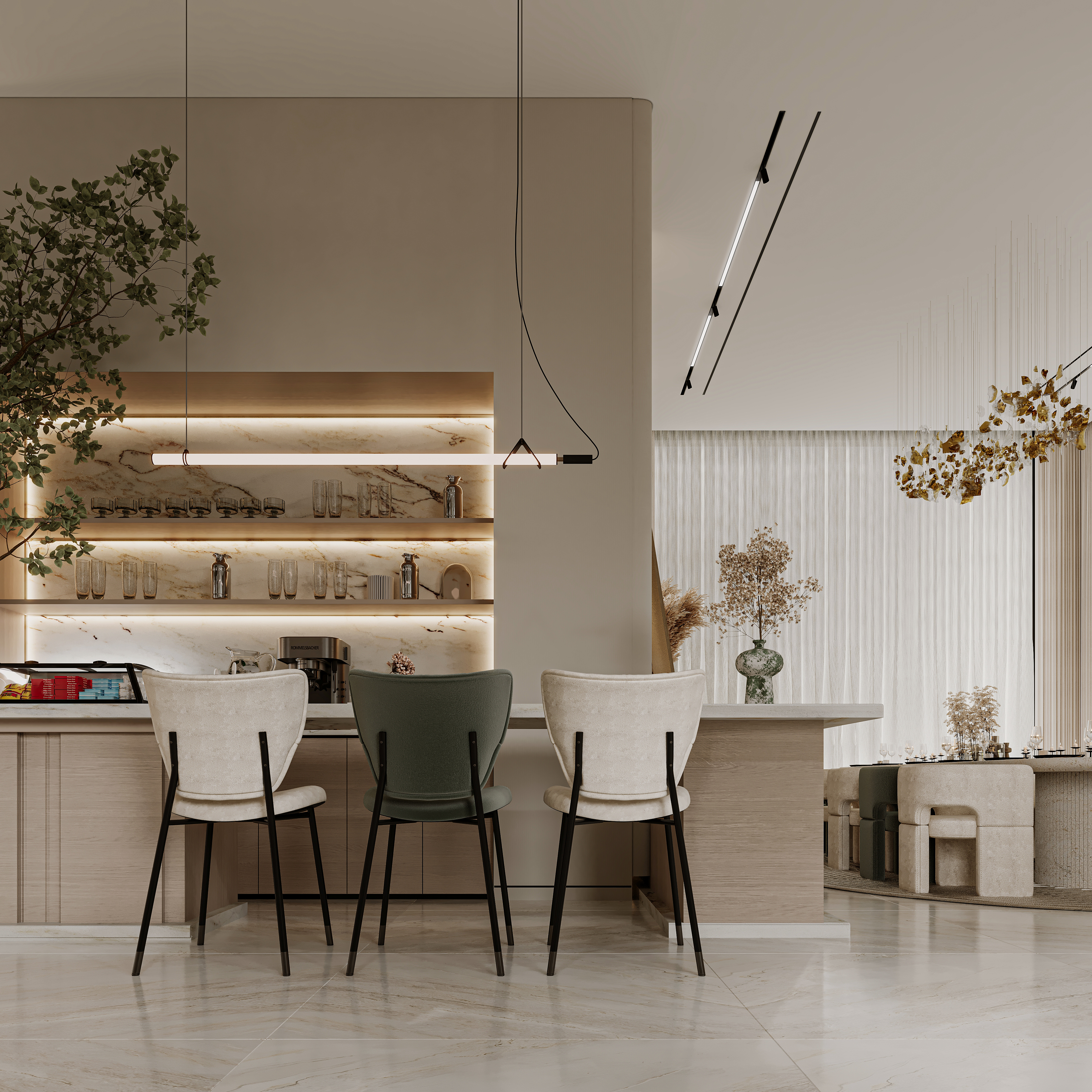 大厅室内设计丨KT_DESIGN STUDIO-36