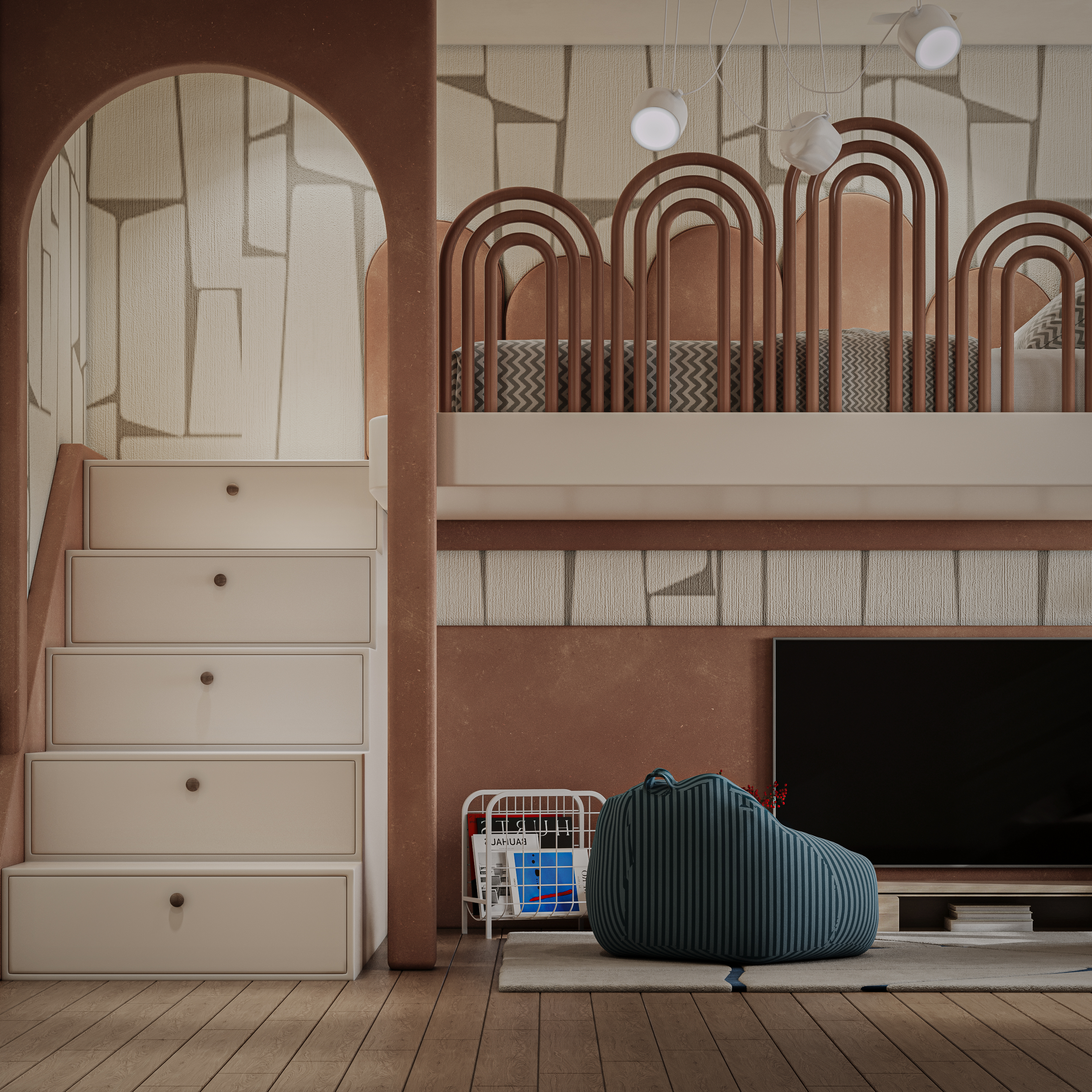 A Joyful Kids’ Bedroom（欢乐儿童卧室）丨德国慕尼黑丨Rana osama-6