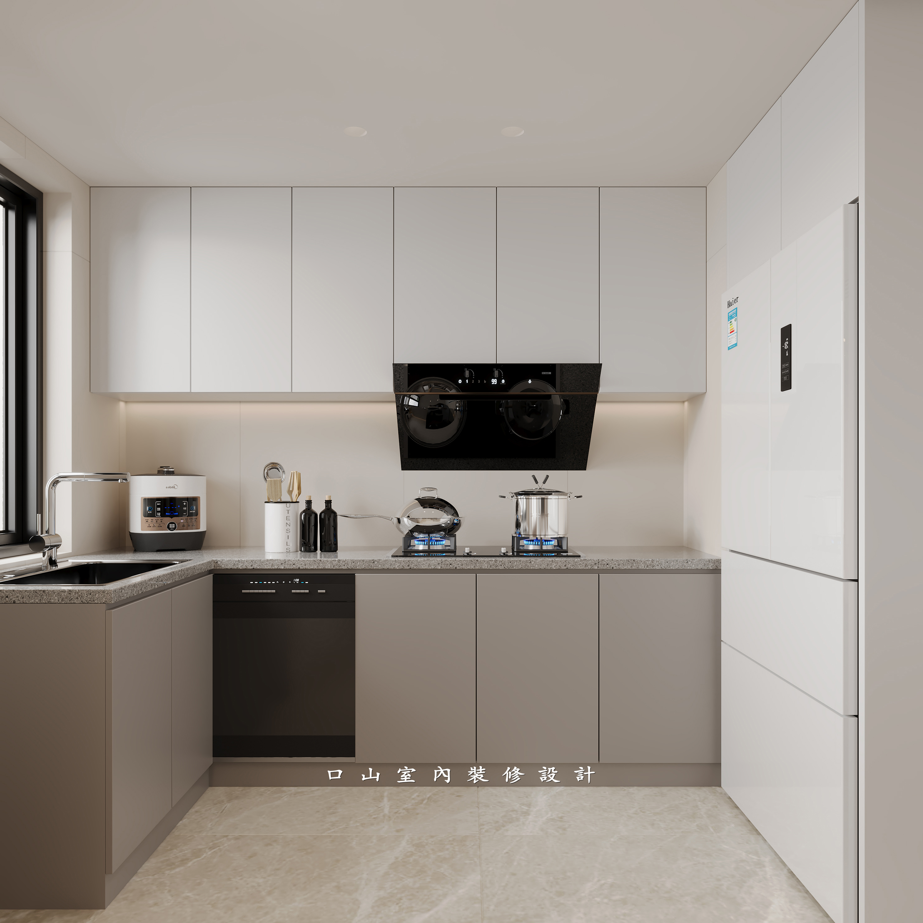 深圳口山设计：远洋天著现代简约风设计，超有范儿！-6